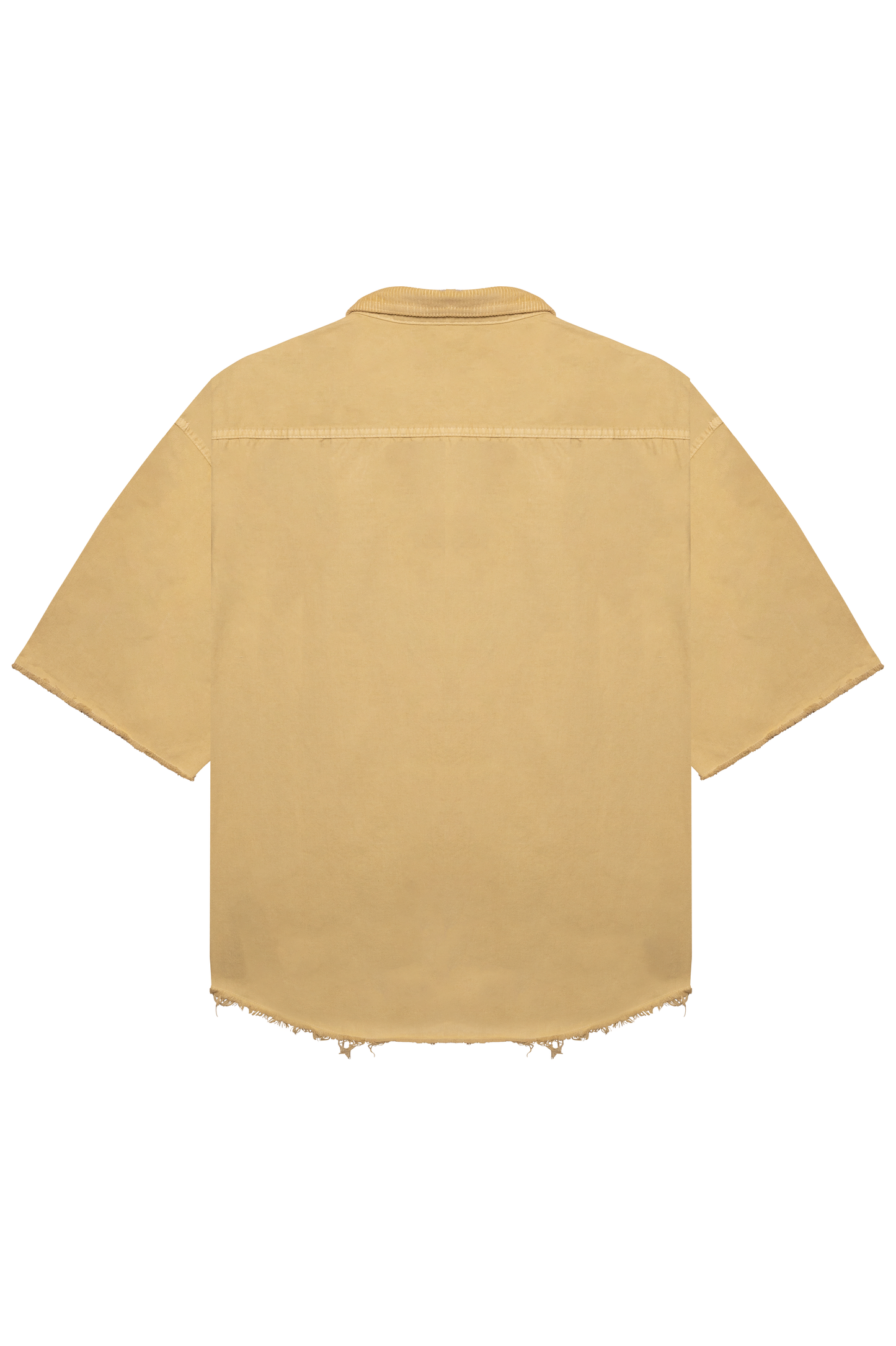 Raw Edge Work Shirt - PALE KHAKI