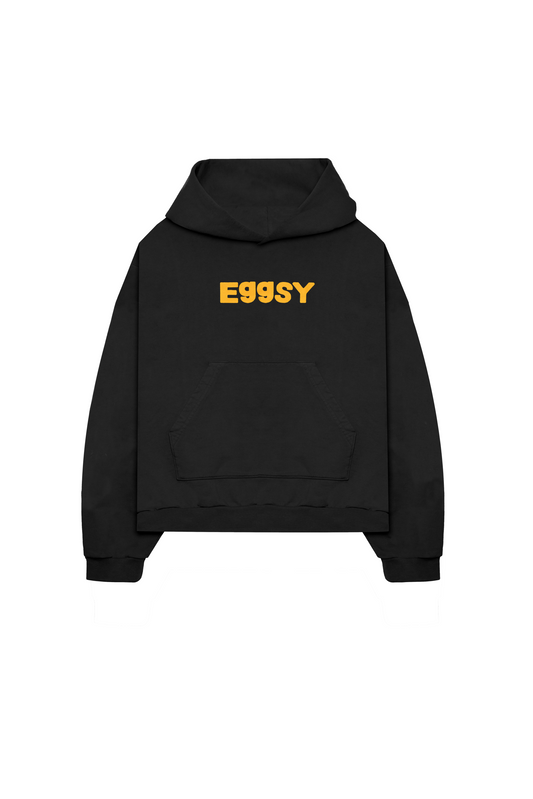 Oversized Nickname Hoodie - BLACK